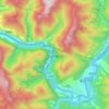 大渡河金口大峡谷 topographic map, elevation, terrain