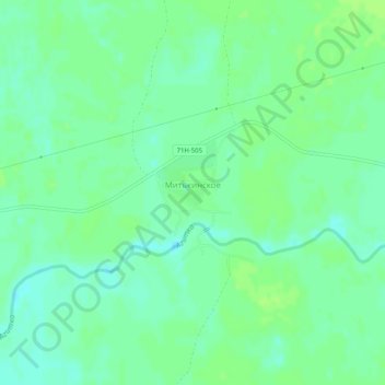 Митькинское topographic map, elevation, terrain