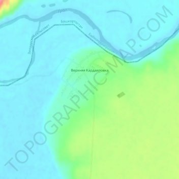 Верхняя Кардаиловка topographic map, elevation, terrain