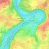 Inn topographic map, elevation, terrain