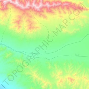 巴音河 topographic map, elevation, terrain