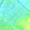 Green Community West topographic map, elevation, terrain