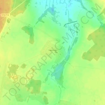 Чириково topographic map, elevation, terrain