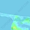 Brackley Beach topographic map, elevation, terrain