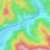 Заречье topographic map, elevation, terrain