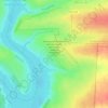 Линия разграничения между основной частью Украины и ОРДЛО (отдельными районами Донецкой и Луганской областей) topographic map, elevation, terrain