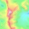 Gooseneck Glacier topographic map, elevation, terrain