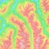 Pitztal topographic map, elevation, terrain