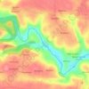 Isole topographic map, elevation, terrain