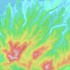 Mounts Palay-Palay–Mataas-na-Gulod Protected Landscape topographic map, elevation, terrain