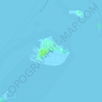 Himmafushi topographic map, elevation, terrain