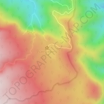 Lake Cobbler topographic map, elevation, terrain