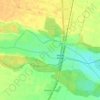 Waitaki River topographic map, elevation, terrain
