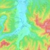 Хадыженск topographic map, elevation, terrain