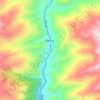 九龙河 topographic map, elevation, terrain