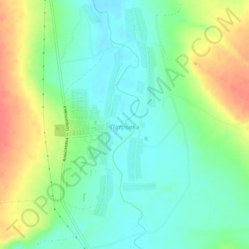 Патровка topographic map, elevation, terrain