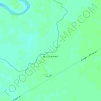 Красный Исток topographic map, elevation, terrain