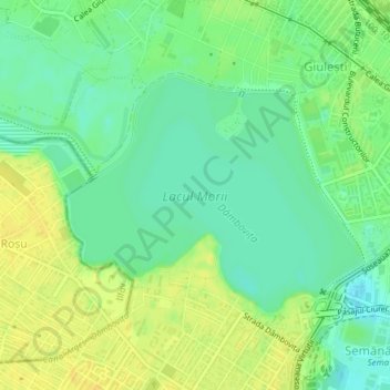 Lacul Morii topographic map, elevation, terrain
