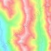 White Mountains topographic map, elevation, terrain