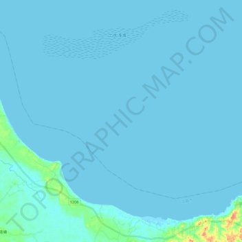 南水道 topographic map, elevation, terrain