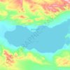 勒斜武担湖 topographic map, elevation, terrain
