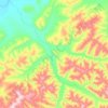 Нелькан topographic map, elevation, terrain