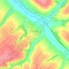 Troitske topographic map, elevation, terrain