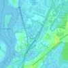 Sawmill Creek topographic map, elevation, terrain