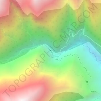 Represa de Cacapi topographic map, elevation, terrain