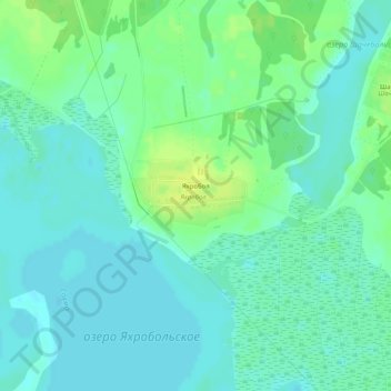 Яхробол topographic map, elevation, terrain
