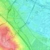 Simmering topographic map, elevation, terrain