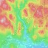 Sooke River topographic map, elevation, terrain