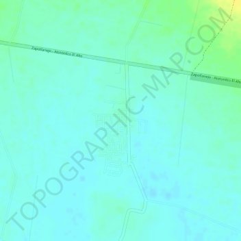 Tototlan topographic map, elevation, terrain