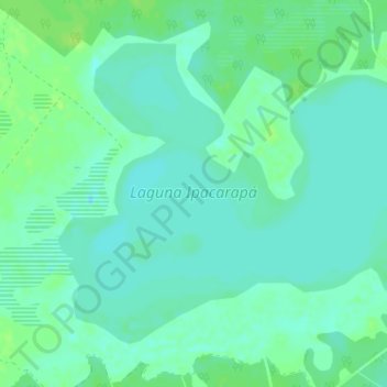 Laguna Ipacarapá topographic map, elevation, terrain