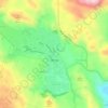 Cetinje topographic map, elevation, terrain