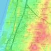 Herzliya topographic map, elevation, terrain