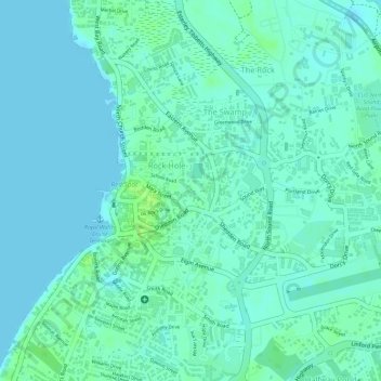 Propose Queens Jubilee City Limit (Study Area) topographic map, elevation, terrain