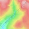 Walshaw Dean Middle Reservoir topographic map, elevation, terrain