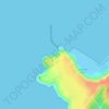 Gomukh topographic map, elevation, terrain