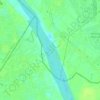 Yamuna River topographic map, elevation, terrain