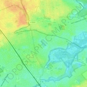 Waldsee topographic map, elevation, terrain