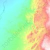 Petra topographic map, elevation, terrain