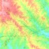 Weatherford topographic map, elevation, terrain