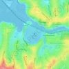 Ōrākei Basin topographic map, elevation, terrain