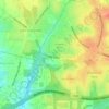 City of Raleigh topographic map, elevation, terrain