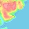 Myrtleville Beach topographic map, elevation, terrain