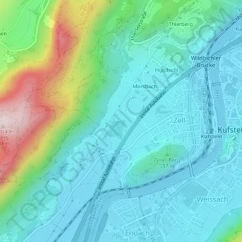 Maistaller Lacke topographic map, elevation, terrain