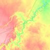 Oued Mya topographic map, elevation, terrain