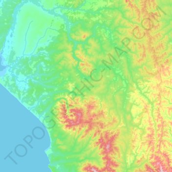 Виахту topographic map, elevation, terrain