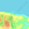Praia do Açutuba topographic map, elevation, terrain